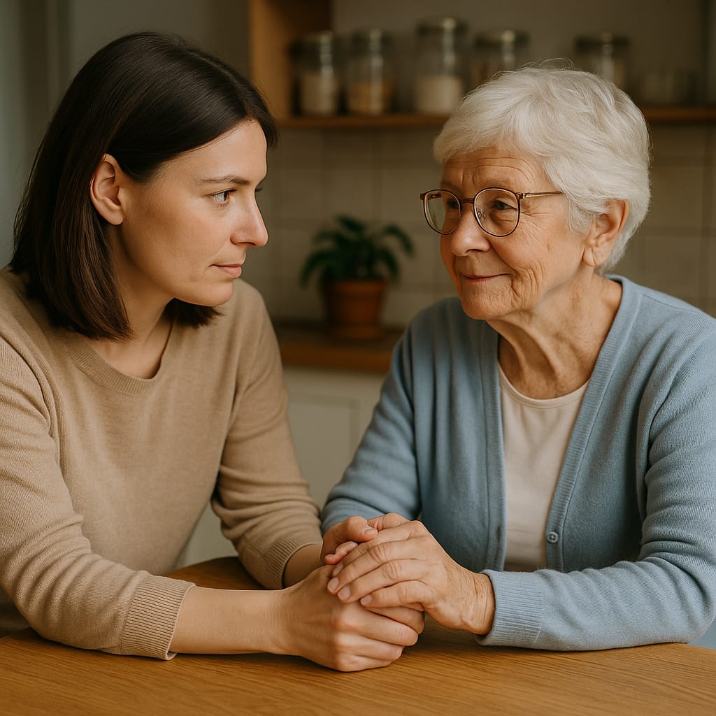 urgent Homecare in luton adult daughter supporting elderly mother